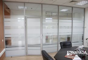 Алюминиевые перегородки в проекте АО СК «НОМАД Иншуранс» (офис 2)